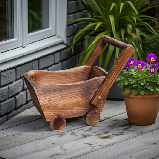 Flower cart planter ready to fill