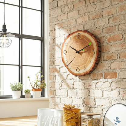 Log Slice Clock – Benchmaster WoodworX