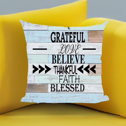 pillow on yellow chair