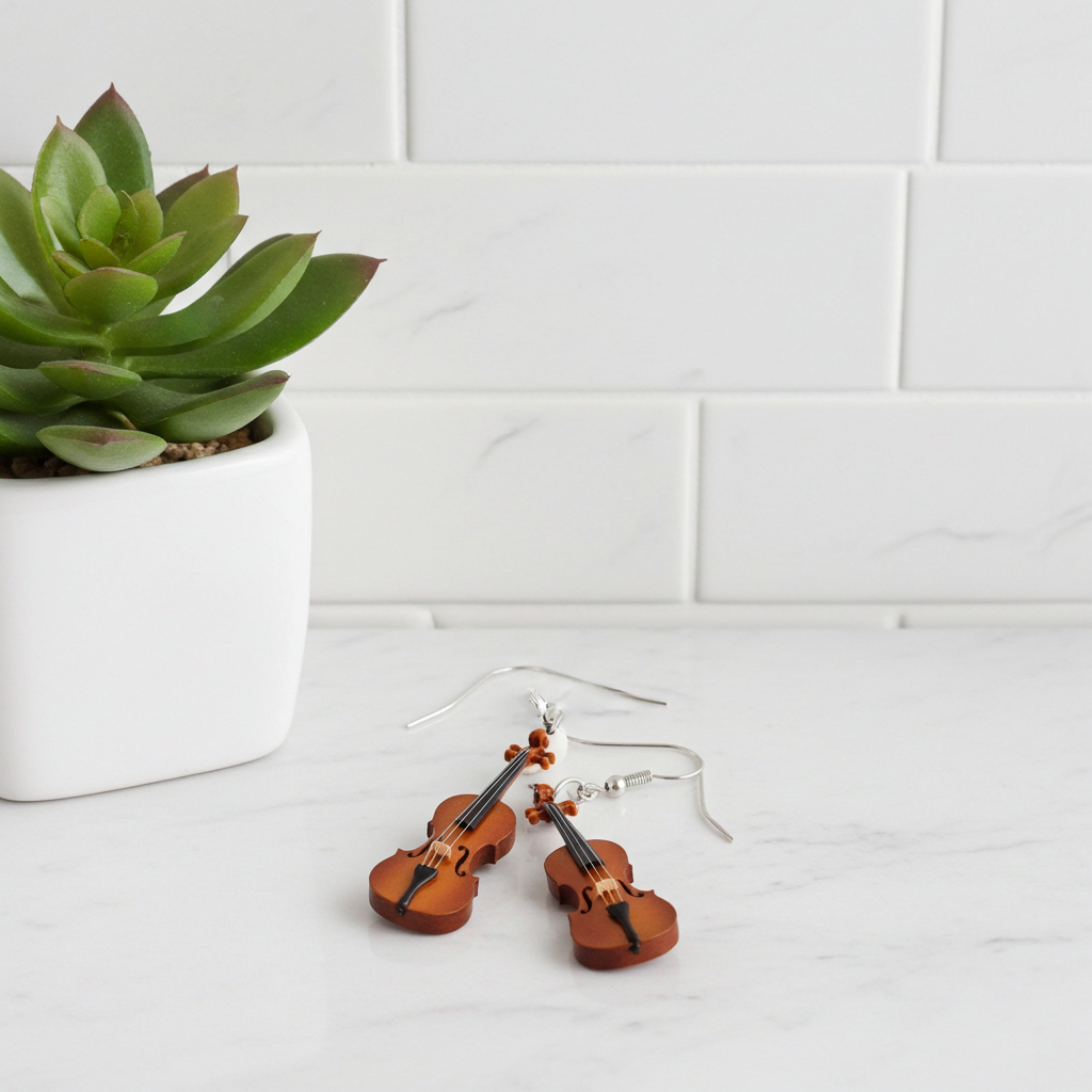 cello earrings