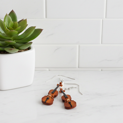 cello earrings