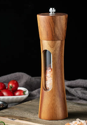 acacia wood spice grinder