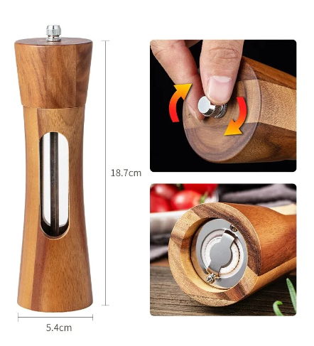 acacia wood grinder usage