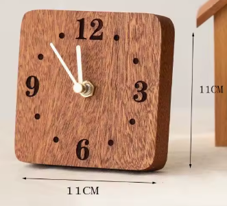 walnut desktop clock-measurements