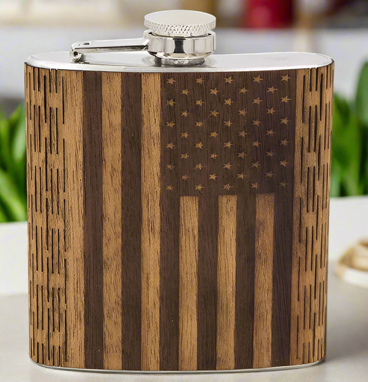 american flag flask
