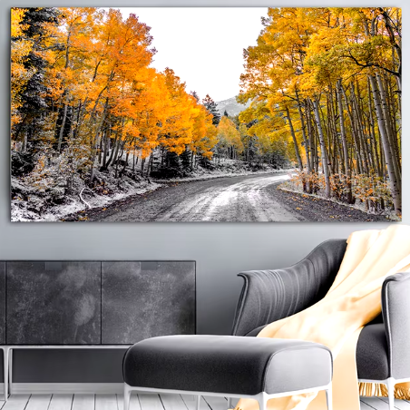 canvas print of autumn in the mountains