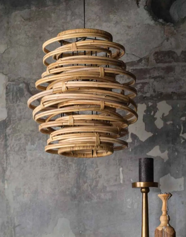 Bamboo Rattan Chandelier