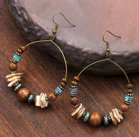 bead drop earrings
