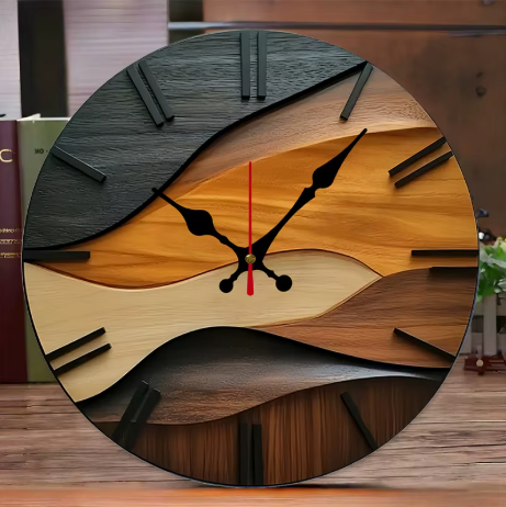 wooden clock