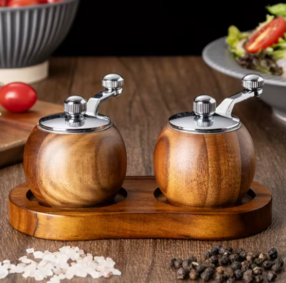 wooden spice grinders