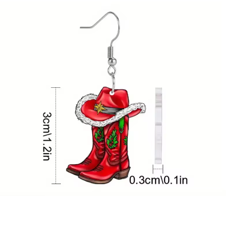 cowgirl cmas earrings-measurements
