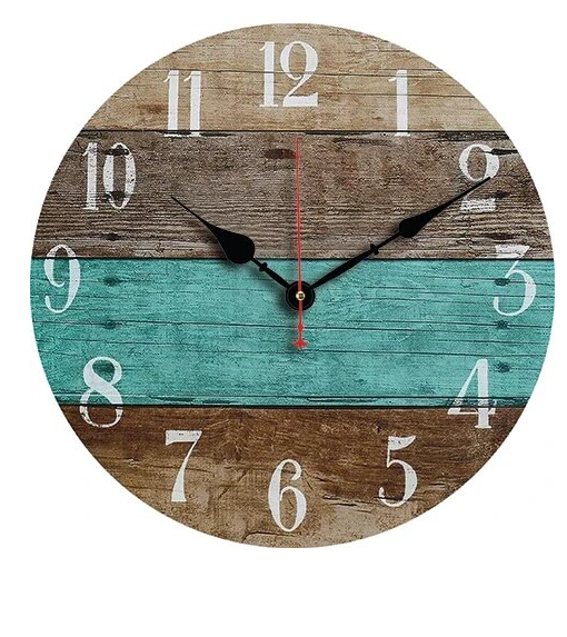 pallet crafted clock