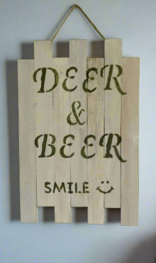 wooden sign