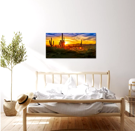 desert painting of a sunset