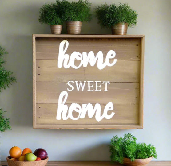 home sign in kitchen