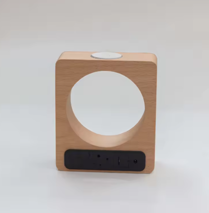 solid wood alarm clock