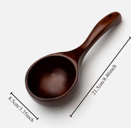 mahogany ladle spoon