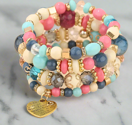 girly girl bead bracelet