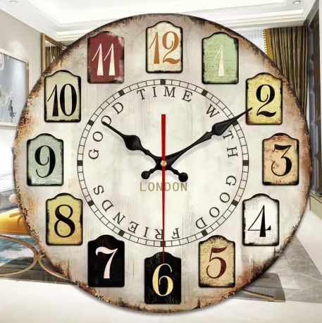 shopping tag clock