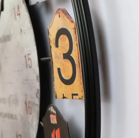 a number on the shopping tag clock