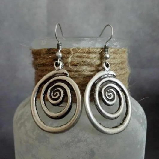 swirly earrings