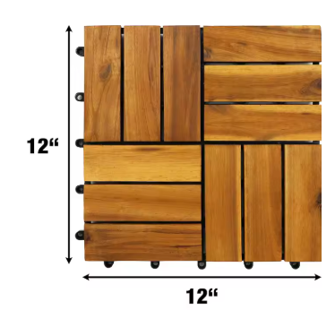 teak flooring-measurments