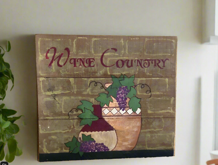 wine country sign