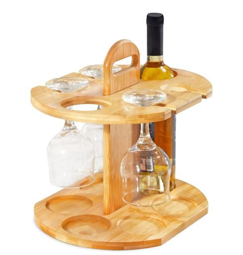 wood wine carrier