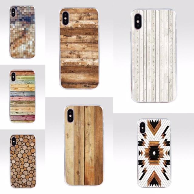 wood choice iPhone covers- natural wood and pallet prints