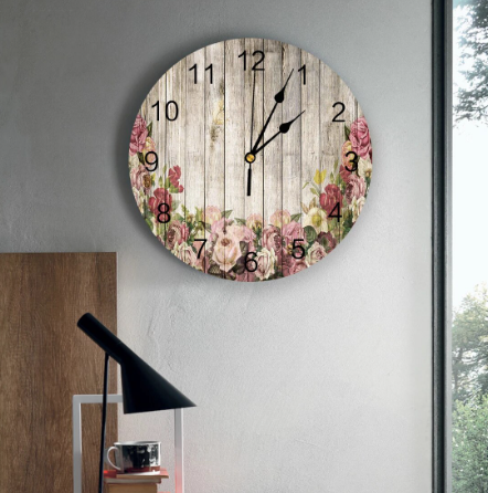 wood home clock