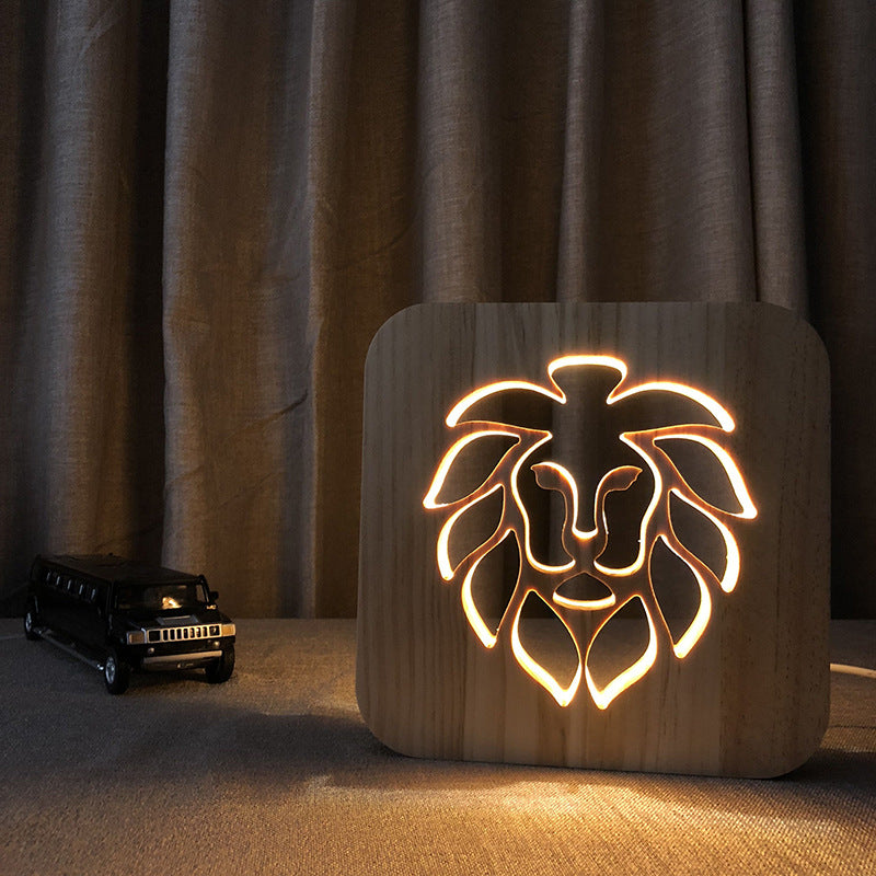 lion head night light