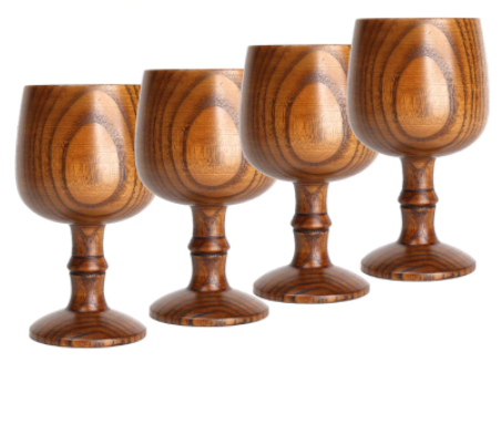 wooden goblets