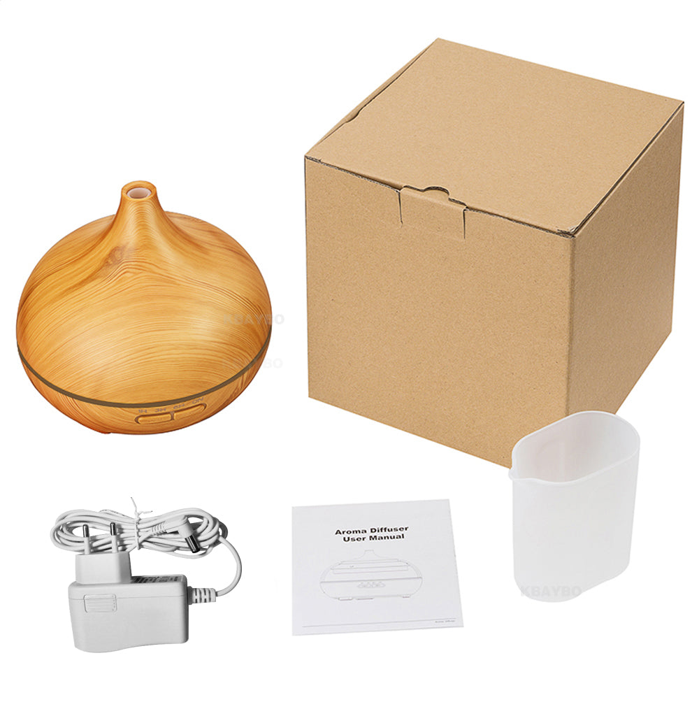 aroma therapy diffuser comes in box with these items as shown