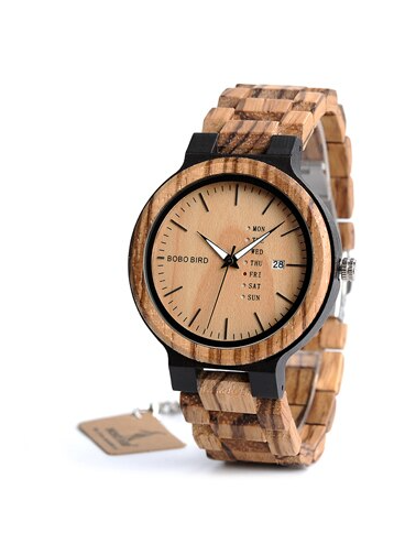 wood wristwatch