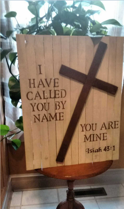 Called By Name pallet sign-lighter