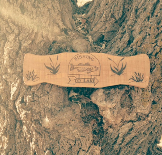 Fishing Wood Decor
