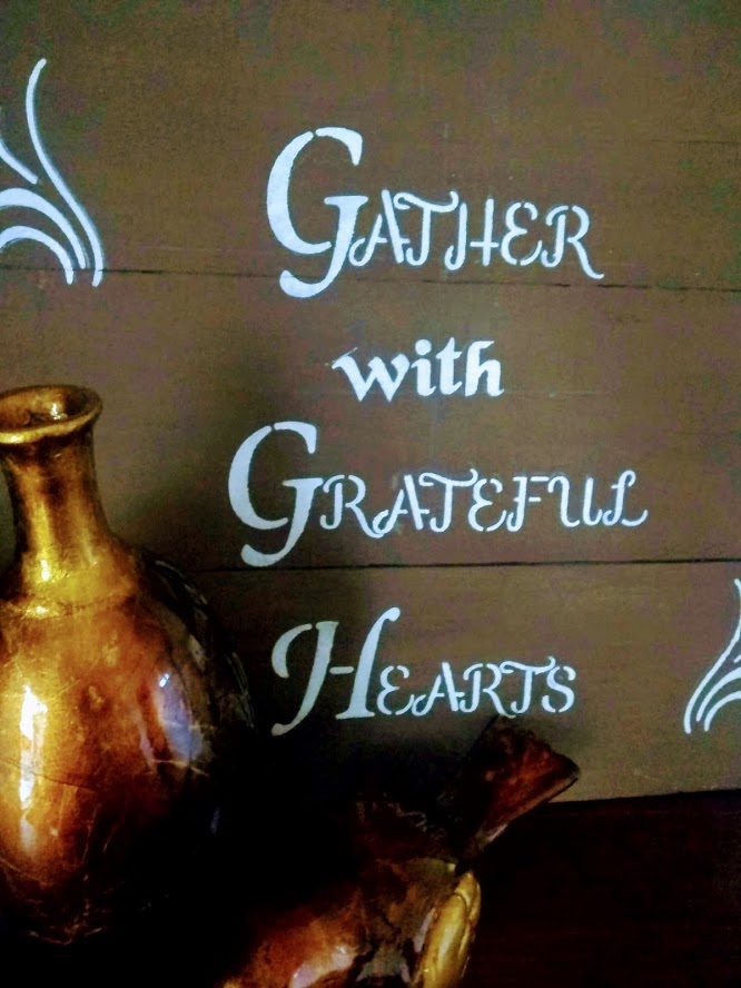 Gather pallet wood sign