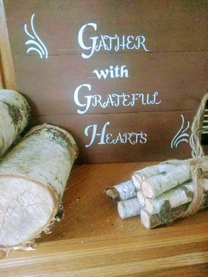 Gather pallet wood sign