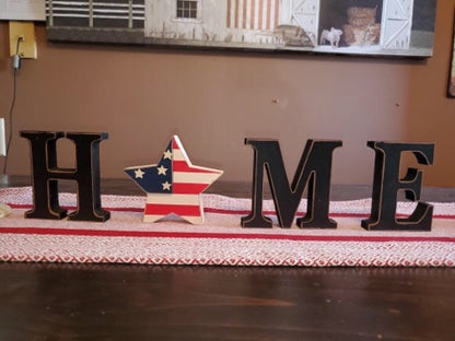 HOME decoration with 4th of July