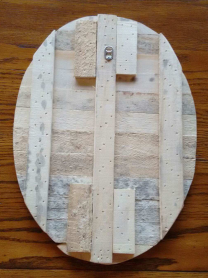 it's so good to be home pallet wood sign-back side view
