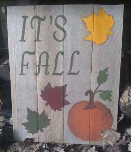 Fall pallet wood sign
