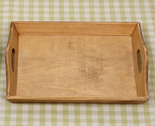 Light wood pallet tray