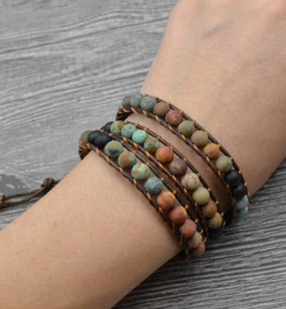 matte stone bracelet