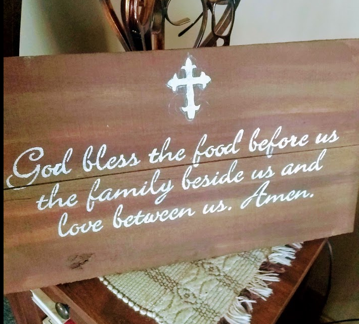 Pallet Prayer Sign