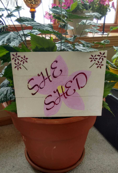 She Shed pallet sign