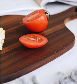 Walnut cutting board half in thick