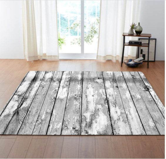 Wood Patterned Foam Rug