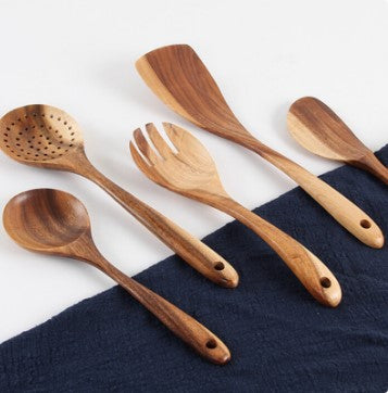 wood spoons laid out