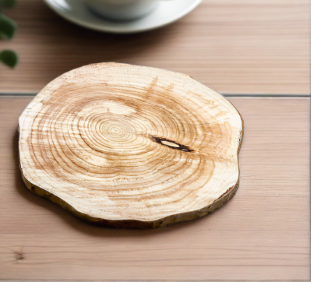 wood slice coasters