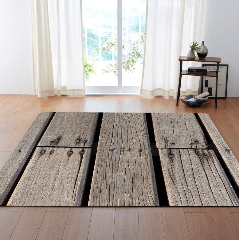 wood Dock rug